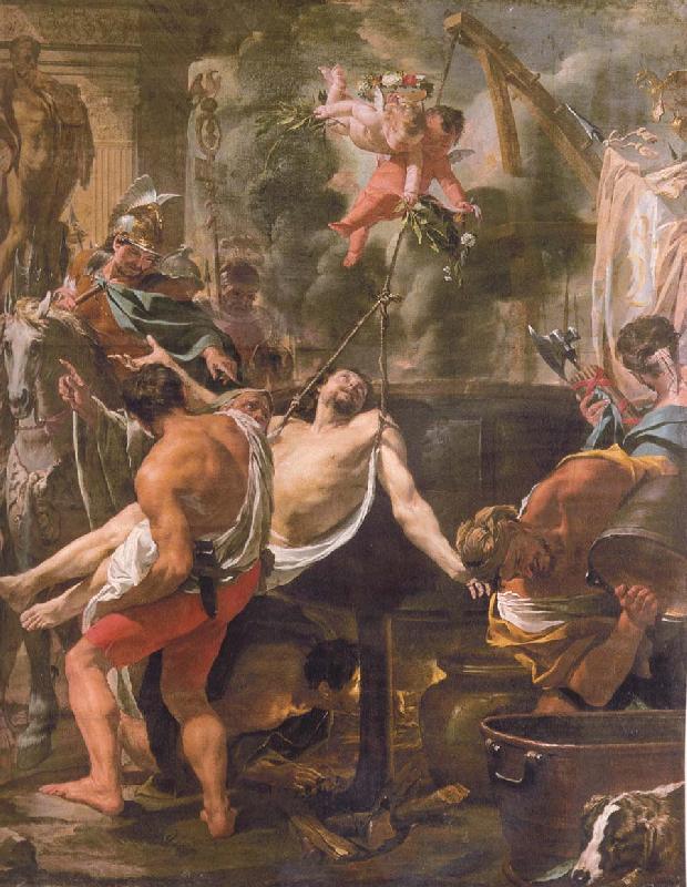 Brun, Charles Le The Martyrdom of st john the evangelist at the porta Latina China oil painting art